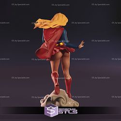 Supergirl Sexy 3D Model V2 3D Printing Figurine DC STL Files