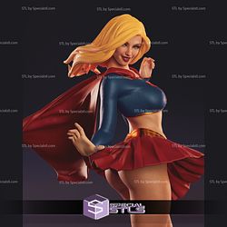 Supergirl Sexy 3D Model V2 3D Printing Figurine DC STL Files