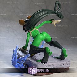 Tsuyu Asui Posing 3D Printing Figurine My Hero Academia STL Files