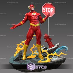 The Flash Posing V2 3D Printing Model Marvel STL Files