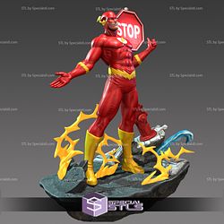 The Flash Posing V2 3D Printing Model Marvel STL Files