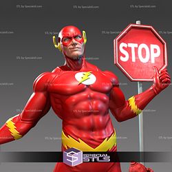 The Flash Posing V2 3D Printing Model Marvel STL Files