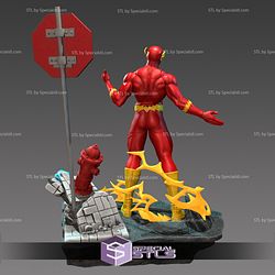 The Flash Posing V2 3D Printing Model Marvel STL Files