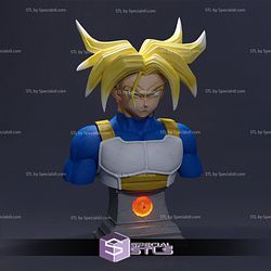 Trunks Bust V3 3D Printing Model Dragonball STL Files