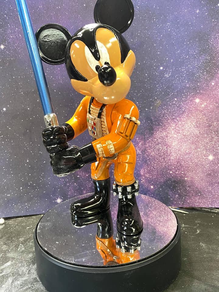 Mickey as Luke Skywalker Star Wars