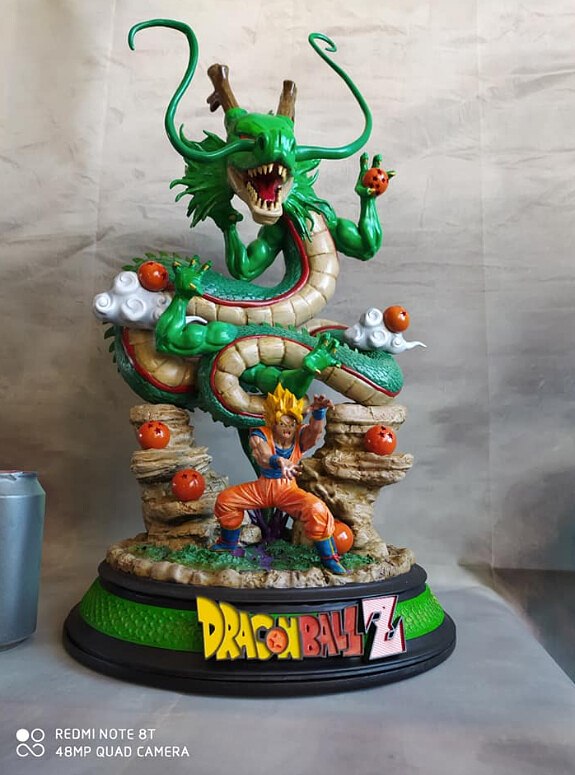 Shenron and Goku Diorama from Dragonball