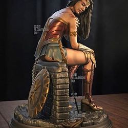 Wonder Woman Battle Scarred