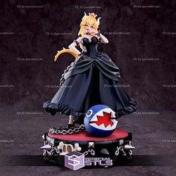 Bowsette Standing Pose V2 3D Printing Figurine Super Mario STL Files