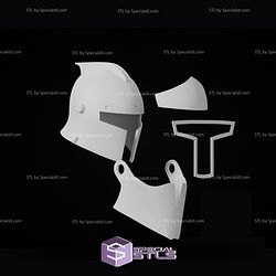 Cosplay STL Files Bartok Medieval ARC Helmet 3D Printing Model
