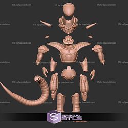 Frieza Firt Form Standing 3D Printing Model Dragonball STL Files