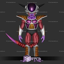 Frieza Firt Form Standing 3D Printing Model Dragonball STL Files