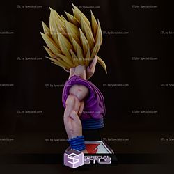 Gohan SSJ2 Bust V2 3D Printing Model STL Files