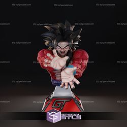 Goku SSJ4 Bust 3D Printing Model Dragonball STL Files