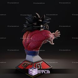 Goku SSJ4 Bust 3D Printing Model Dragonball STL Files