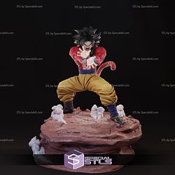Goku SSJ4 Power V2 3D Printing Model Dragonball STL Files