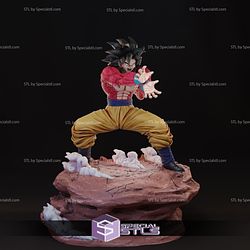 Goku SSJ4 Power V2 3D Printing Model Dragonball STL Files