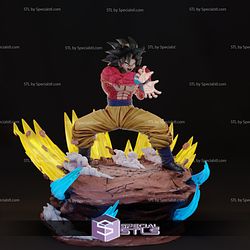 Goku SSJ4 Power V3 3D Printing Model Dragonball STL Files