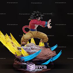 Goku SSJ4 Power V3 3D Printing Model Dragonball STL Files