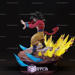 Goku SSJ4 Power V3 3D Printing Model Dragonball STL Files