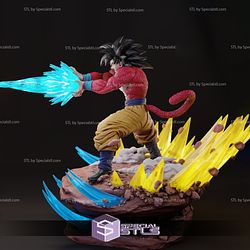 Goku SSJ4 Power V3 3D Printing Model Dragonball STL Files