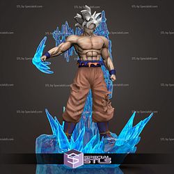 Goku Ultra Instinct V3 3D Printing Model Dragonball STL Files