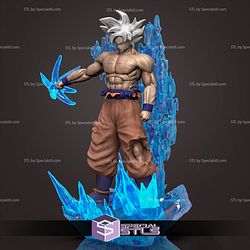 Goku Ultra Instinct V3 3D Printing Model Dragonball STL Files