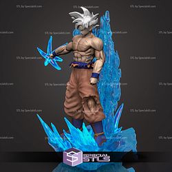 Goku Ultra Instinct V3 3D Printing Model Dragonball STL Files