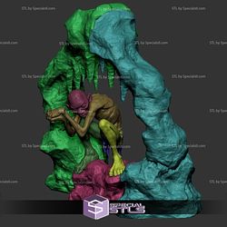 Gollum STL FIles V3 The Lord of the rings 3D Printing Figurine
