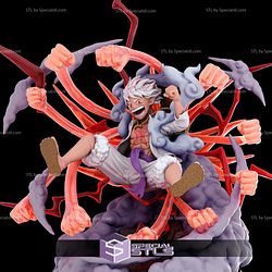 Luffy Nika Gear 5 Posing V2 3D Printing Model One Piece STL Files