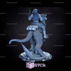 Luke Skywalker on Tauntaun V2 STL files Star Wars 3D Printing Figurine