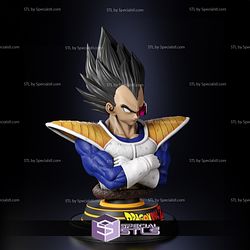 Majin Vegeta Bust V6 3D Printing Model Dragonball STL Files