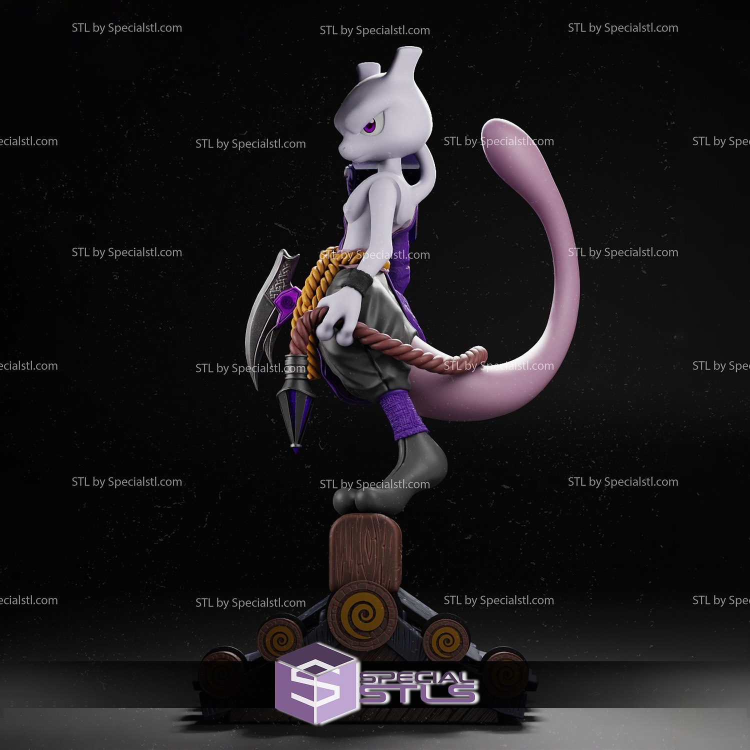 STL file MewTwo Armor Pokemon 🐉・3D printer design to download・Cults