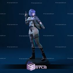 Motoko Kusanagi Standing V2 3D Printing Figurine Ghost in the Shell STL Files