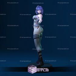 Motoko Kusanagi Standing V2 3D Printing Figurine Ghost in the Shell STL Files