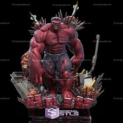 Red Hulk V2 3D Printing Model Marvel STL Files