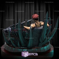 Ryomen Sukuna on Throne 3D Printing Model Jujutsu Kaisen STL Files