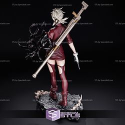 Seras Victoria V3 STL Files Hellsing 3D Printing Figurine