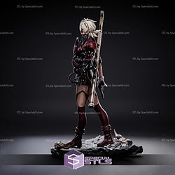 Seras Victoria V3 STL Files Hellsing 3D Printing Figurine