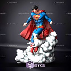 Superman And Dog Krypton V2 3D Printing Model STL Files