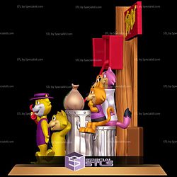 Top Cat Diorama 3D Printing Model STL Files