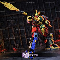 Thunder Megazord Lightning Samurai 3D Printing Model Power Ranger STL Files