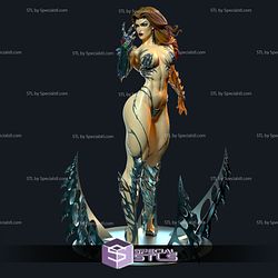 Witchblade Sara Pezzini Posing 3D Printing Figurine STL Files