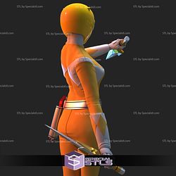 Yellow Ranger 3D Printing Model Mighty Morphin Power Rangers STL Files