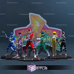 Mighty Morphin Power Rangers Collection 3D Printing Model STL Files