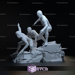 3 Spiderman Diorama V3 3D Printing Model STL Files