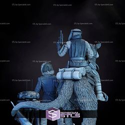 Luke and Han Solo Diorama 3D Printing Figurine Star Wars STL Files