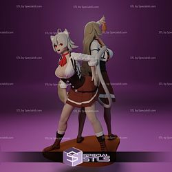 Rinia Dedorudia and Pursena Adoldia 3D Printing Model Mushoku Tensei STL Files