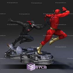 Superhuman Speed The Black Flash and Flash 3D Printing Model STL Files