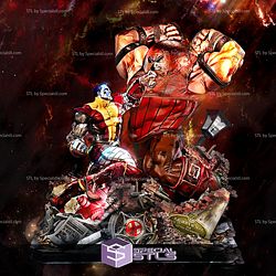 Juggernaut and Colossus - Base Diorama