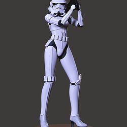 Trooper Female Suit From Star Wars